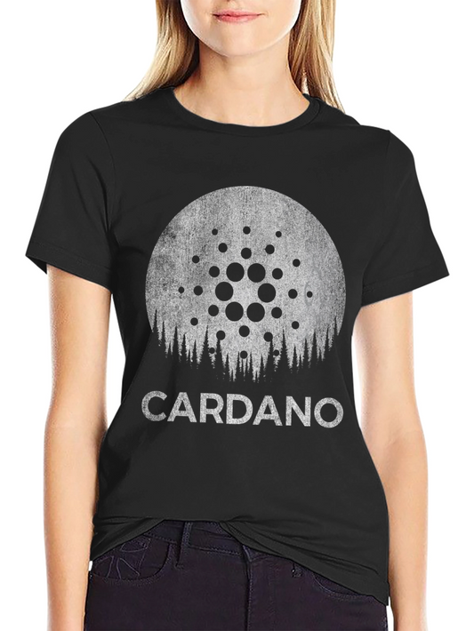 Cardano Crypto Graphic T-Shirt - Black