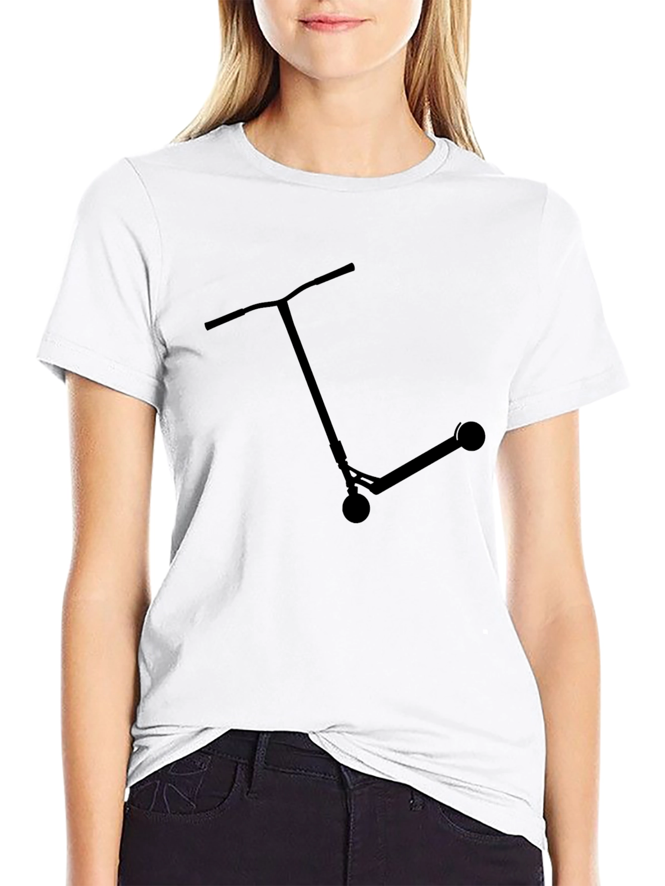 Scooter Graphic Tee - Black