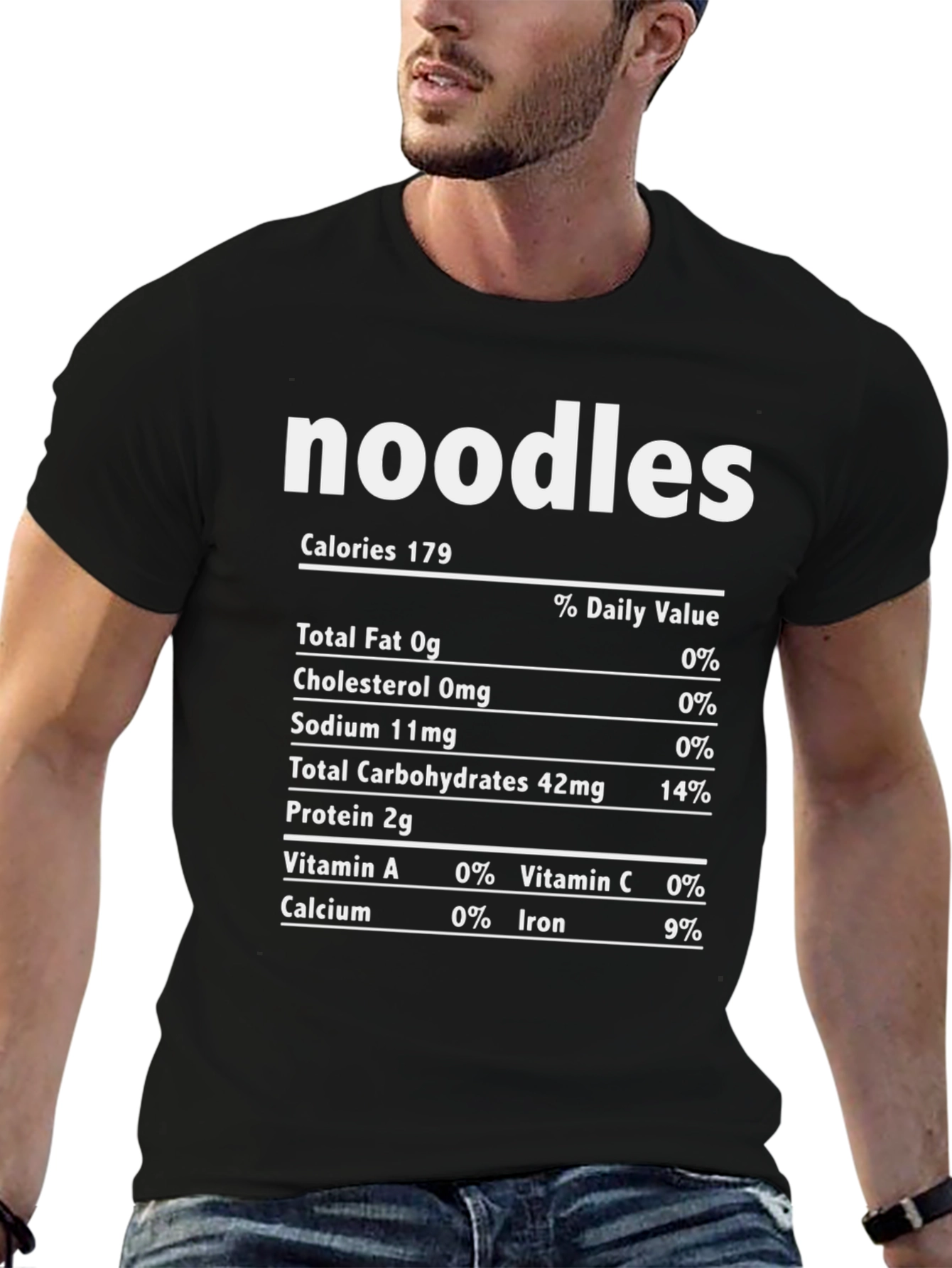 Noodles Nutrition Facts T-Shirt