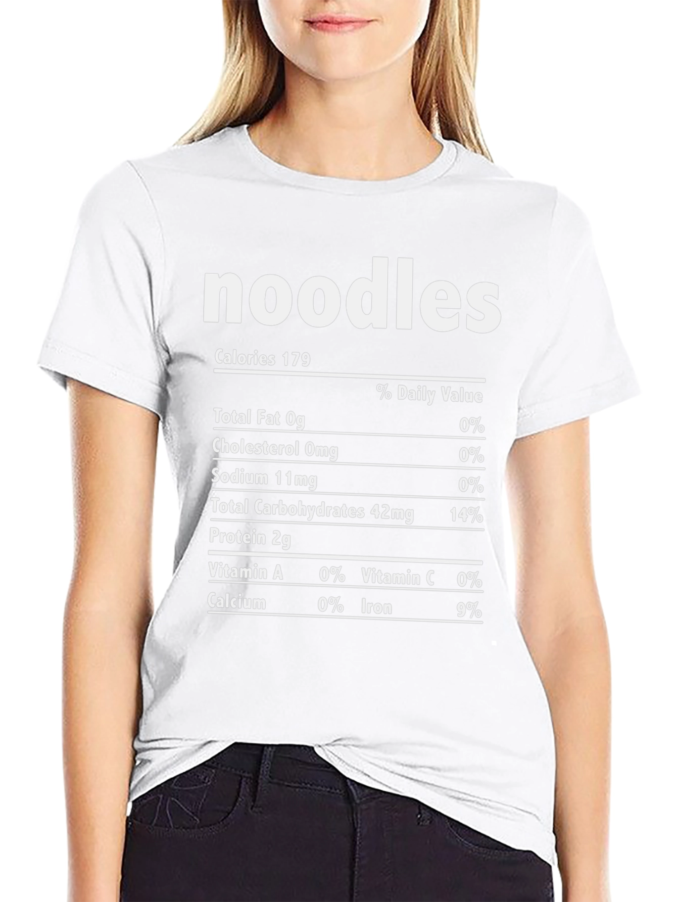 Noodles Nutrition Facts T-Shirt
