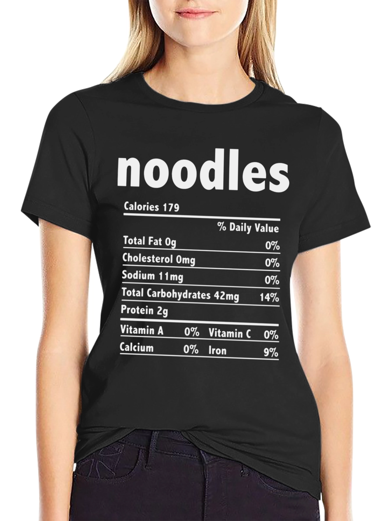 Noodles Nutrition Facts T-Shirt