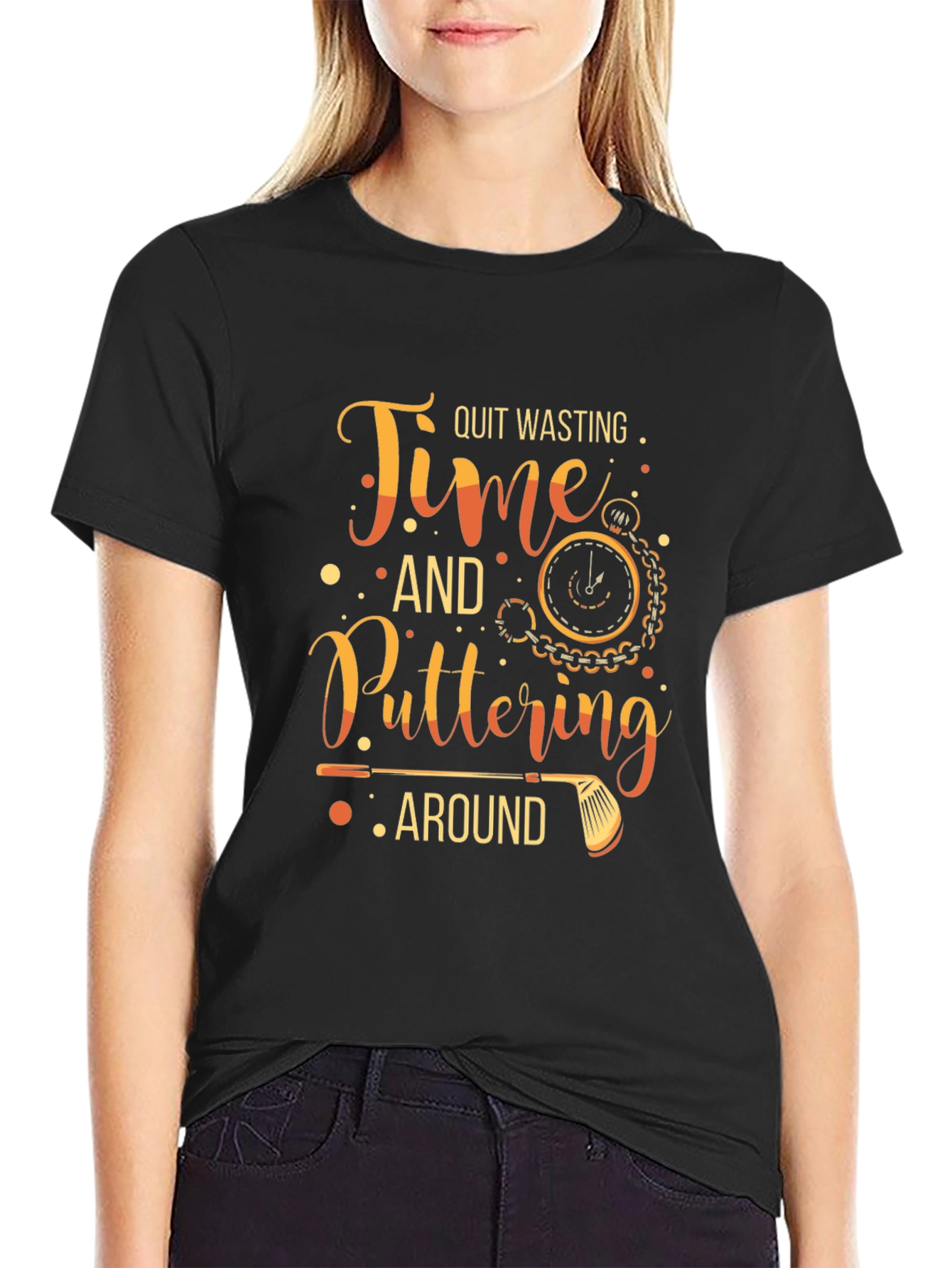 Quit Wasting Time Golf T-Shirt