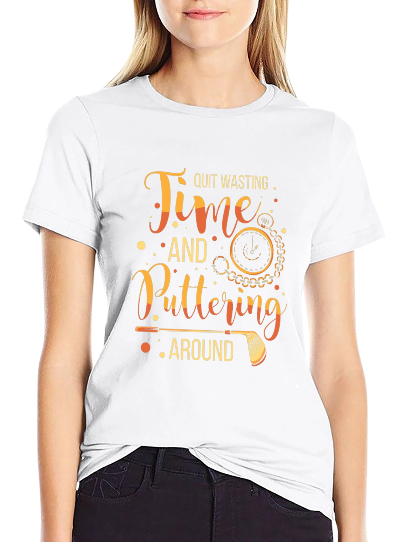 Quit Wasting Time Golf T-Shirt