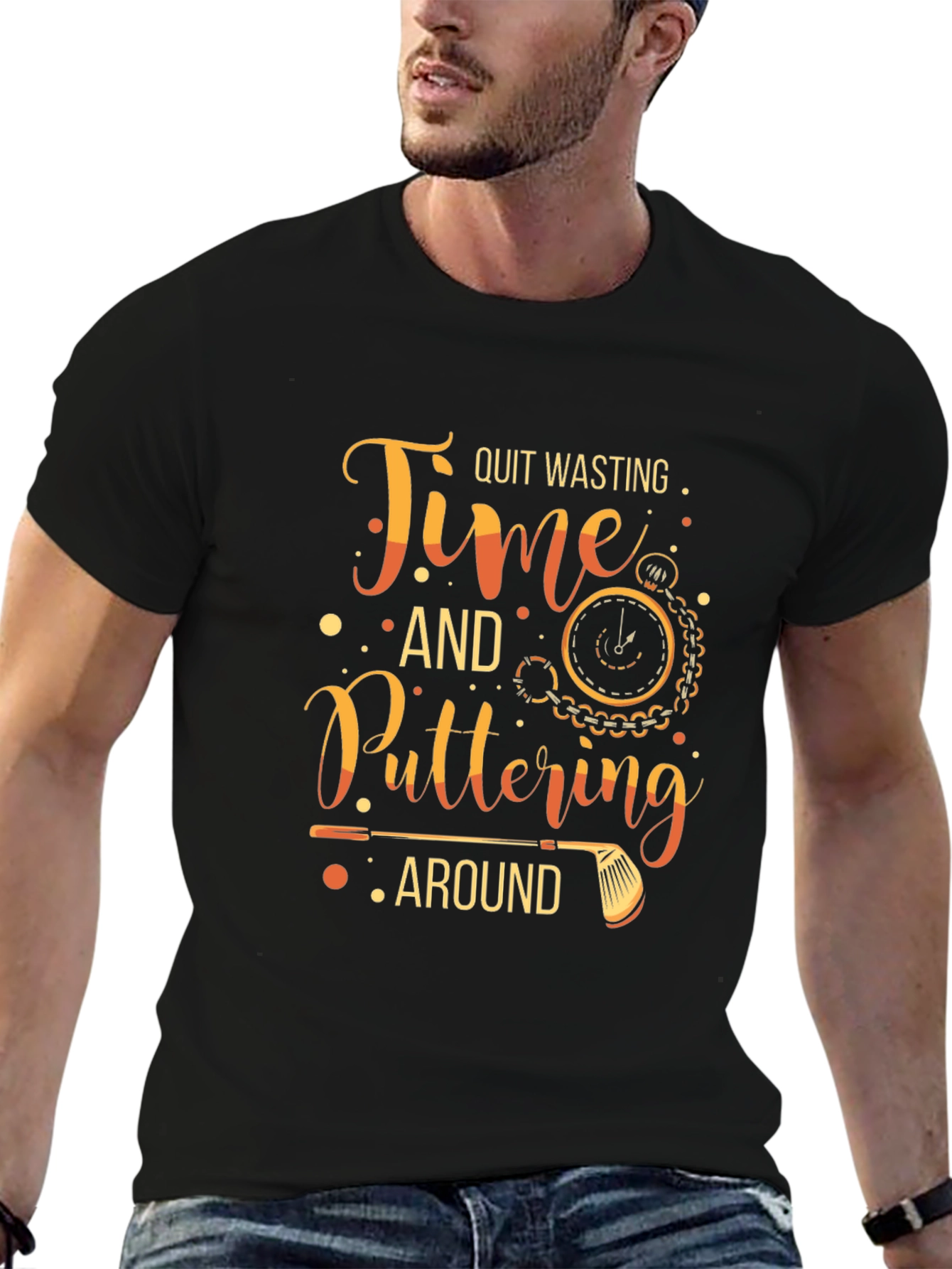Quit Wasting Time Golf T-Shirt
