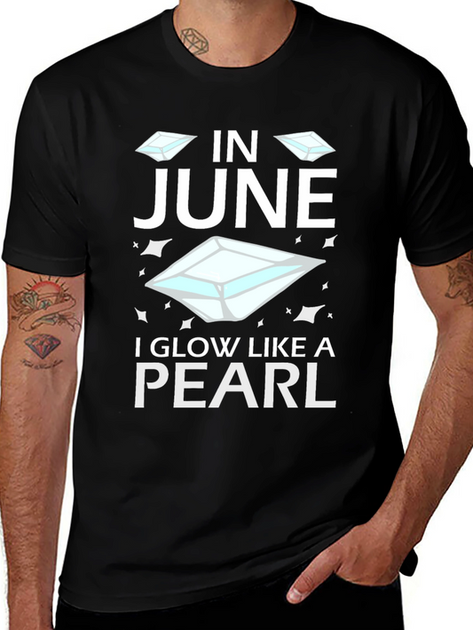June Pearl Glow T-Shirt - Birthday Gem Tee
