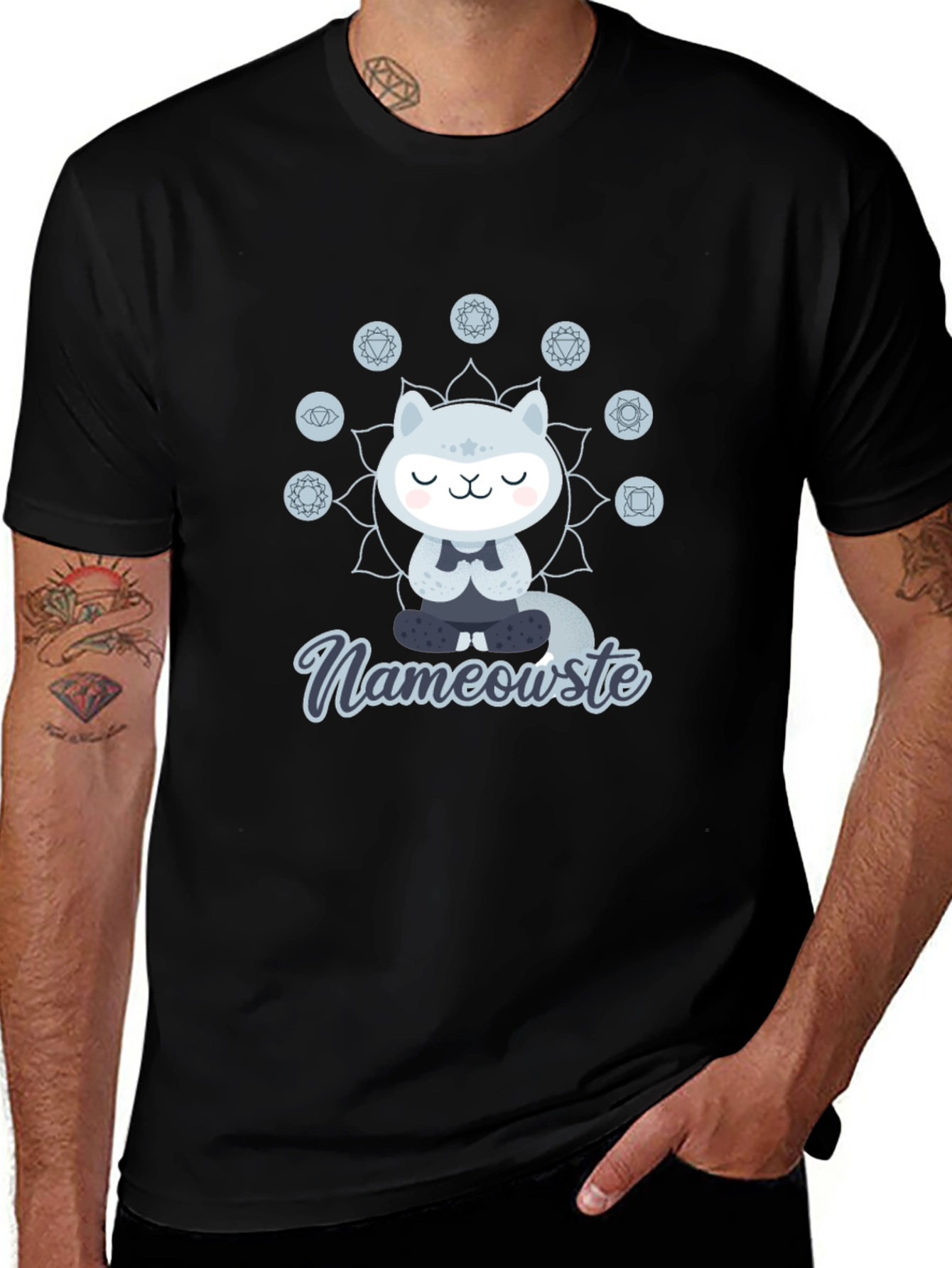 Nameowste Cat Meditation T-Shirt