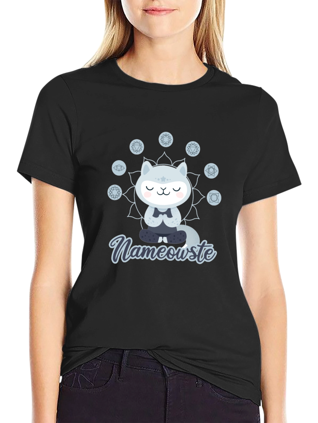 Nameowste Cat Meditation T-Shirt