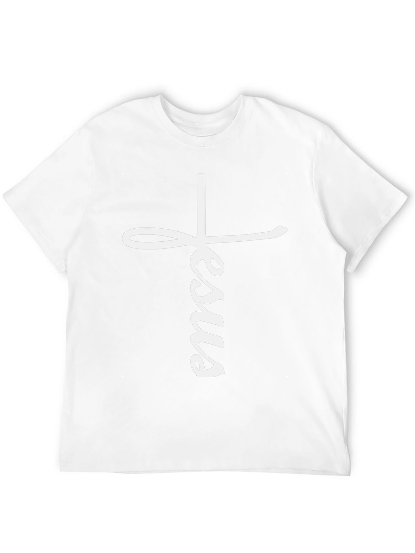 Jesus Cross Graphic Black T-Shirt