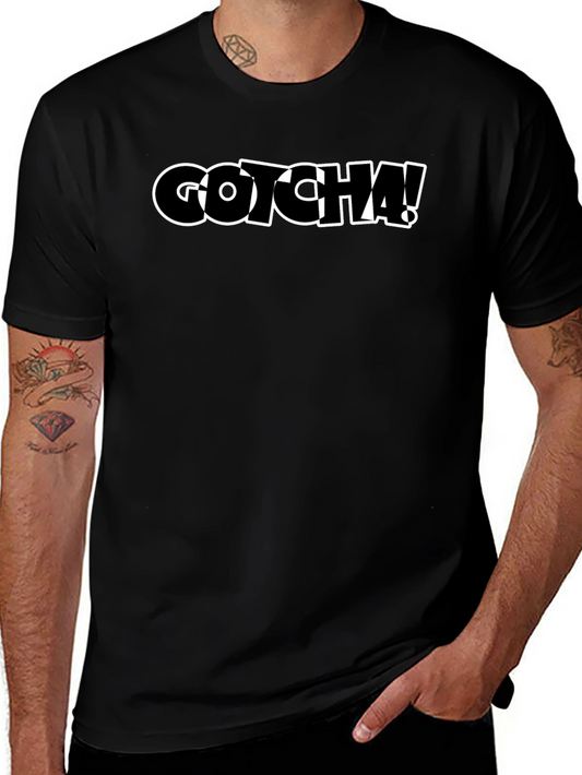 Gotcha! Graphic Tee - Cool Black T-Shirt