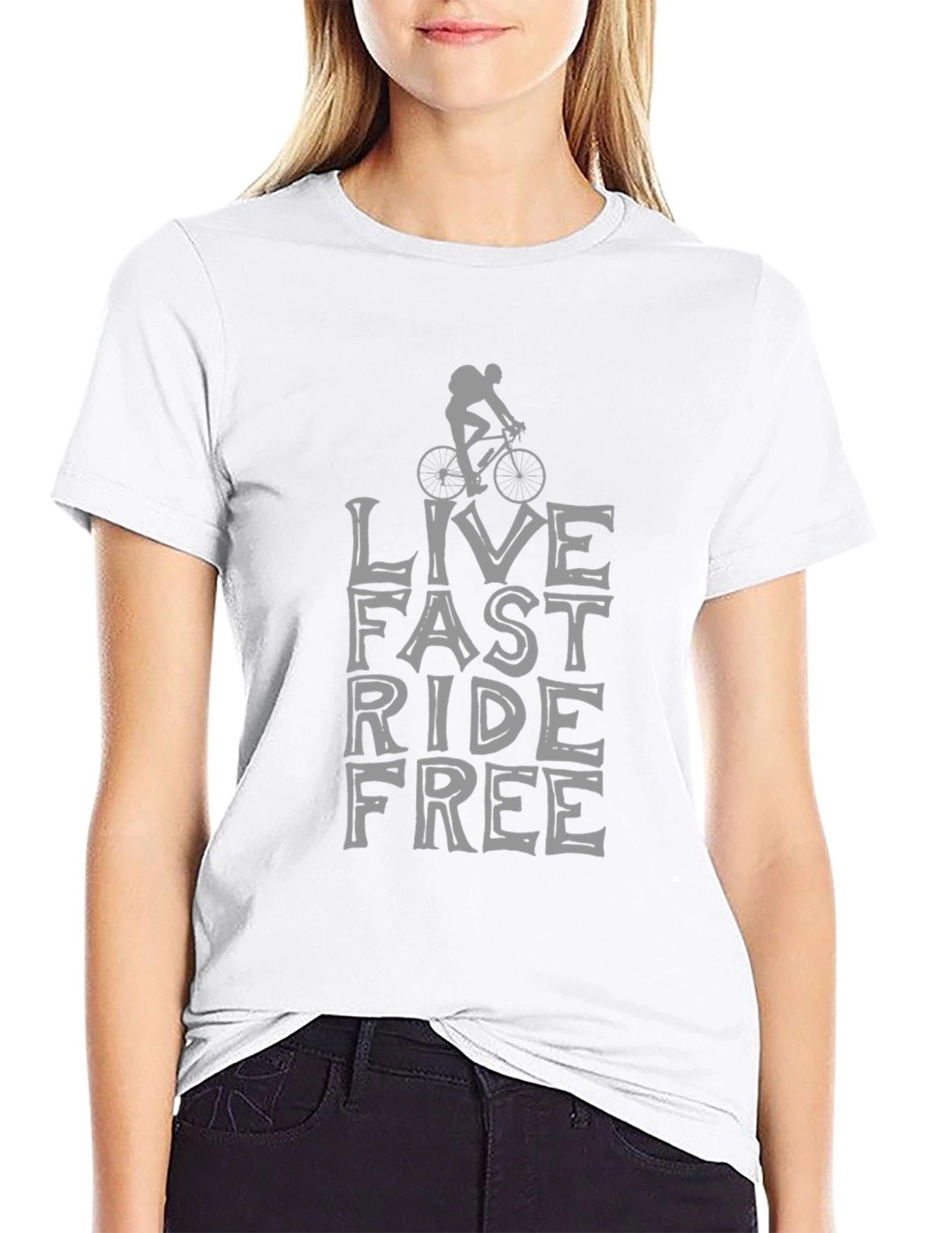 Live Fast Ride Free Biker T-Shirt