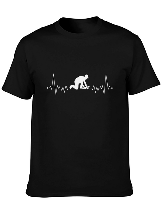 Detectorist Heartbeat Black T-Shirt