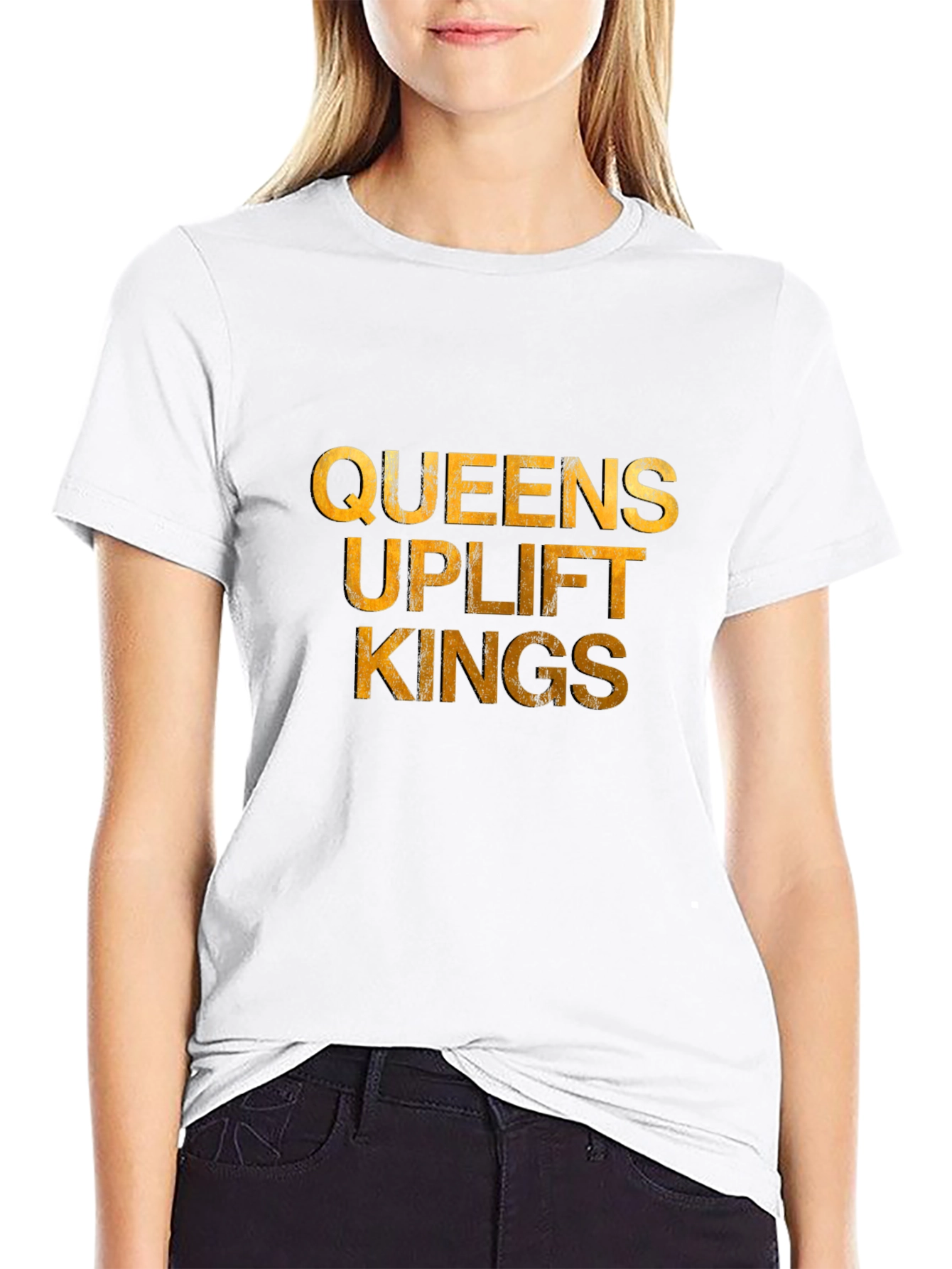 Queens Uplift Kings Graphic Tee - Black T-Shirt