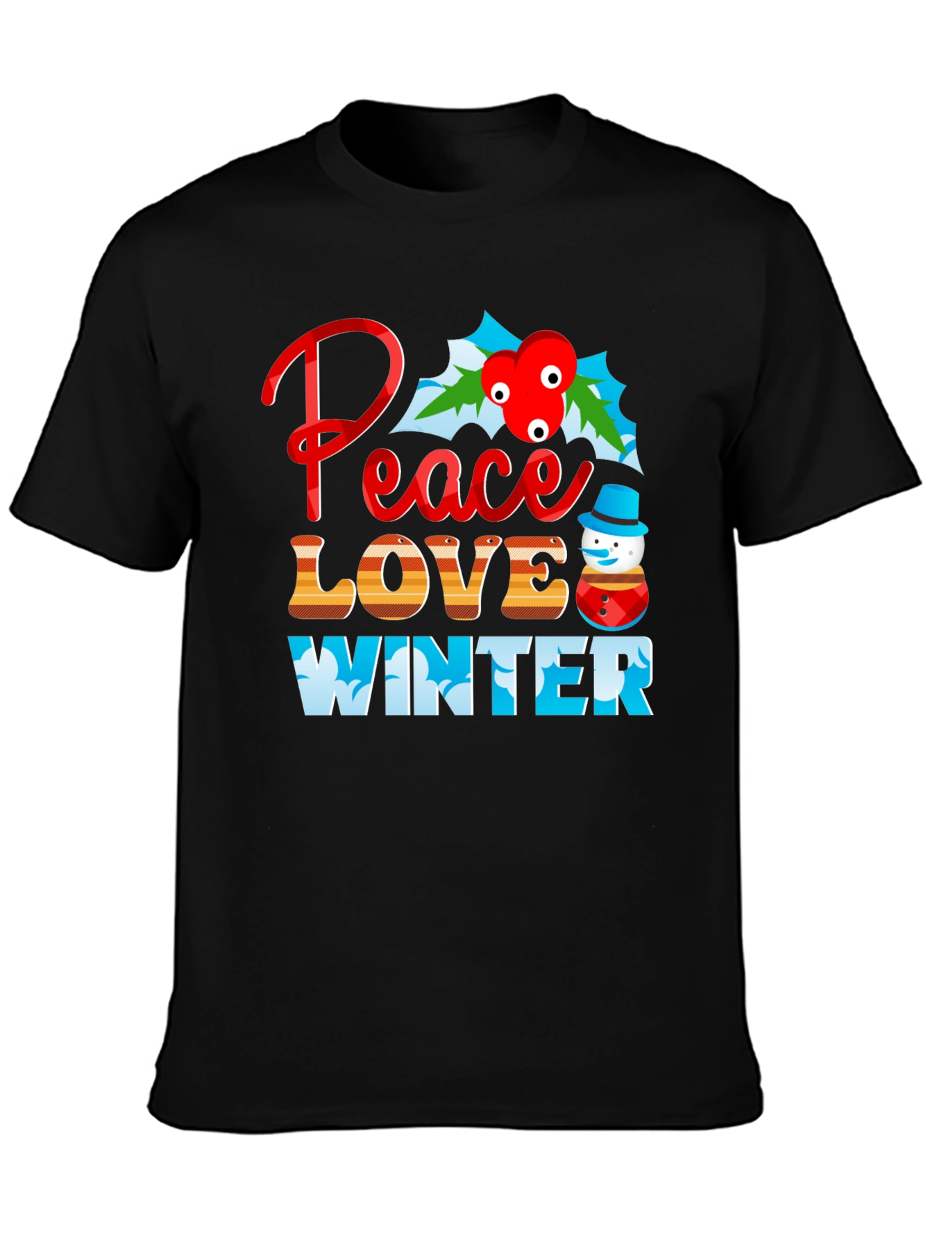 Peace Love Winter Graphic Tee