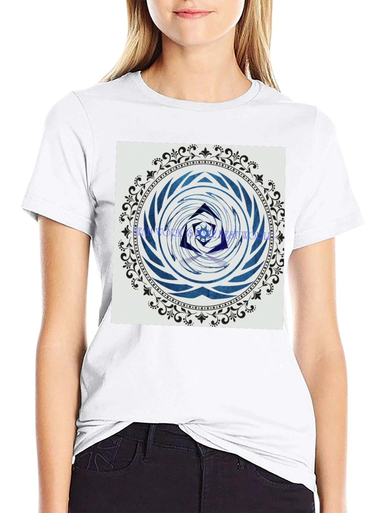 Abstract Mandala Graphic Print T-Shirt