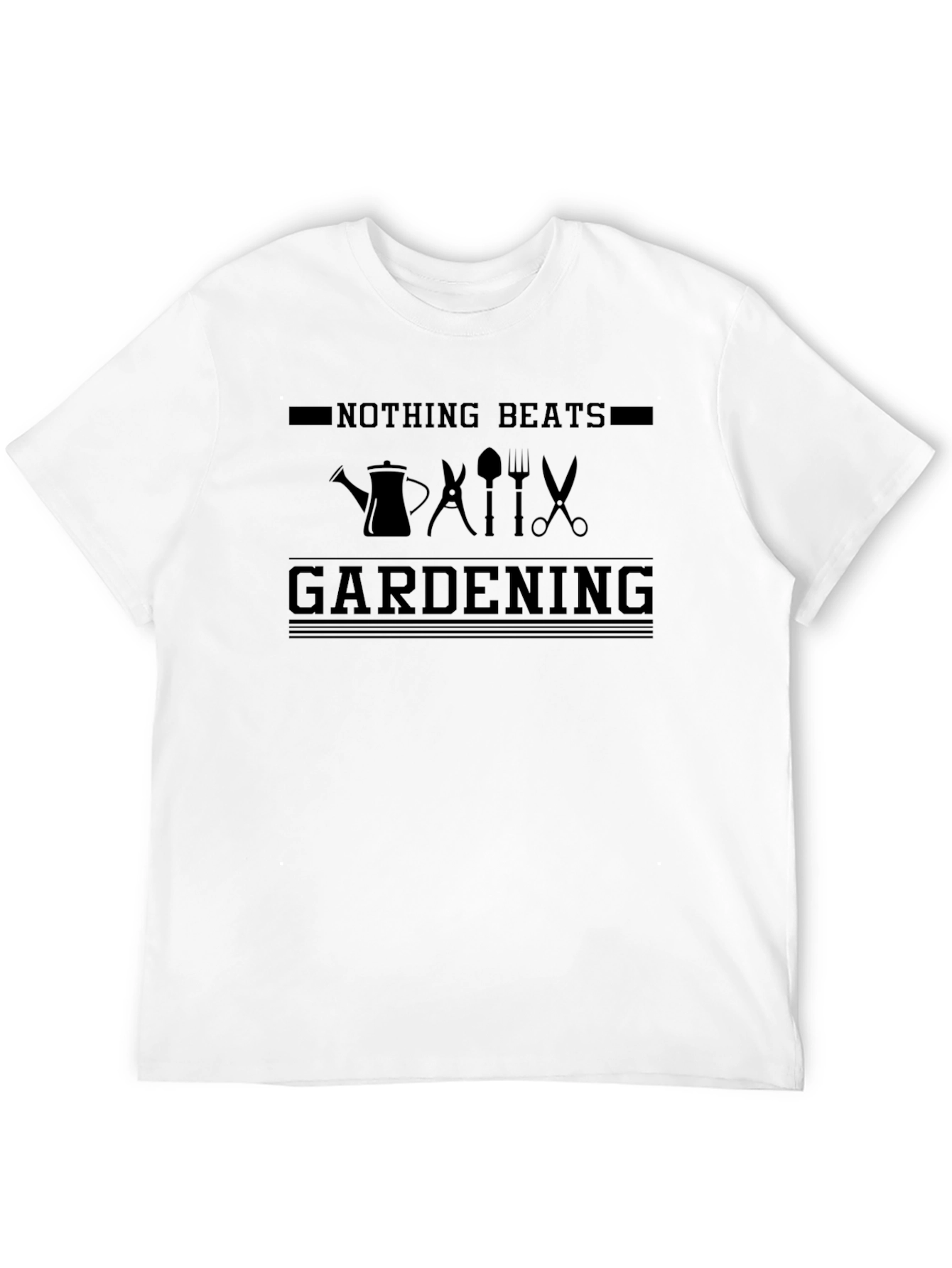 Nothing Beats Gardening Black T-Shirt