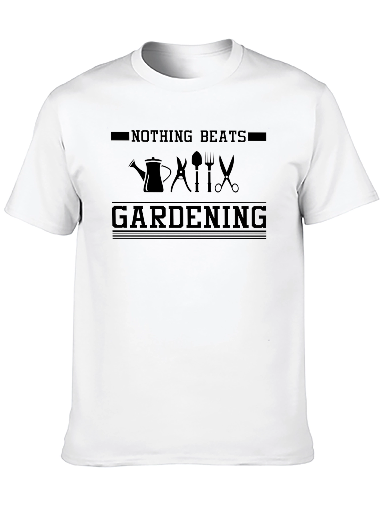 Nothing Beats Gardening Black T-Shirt