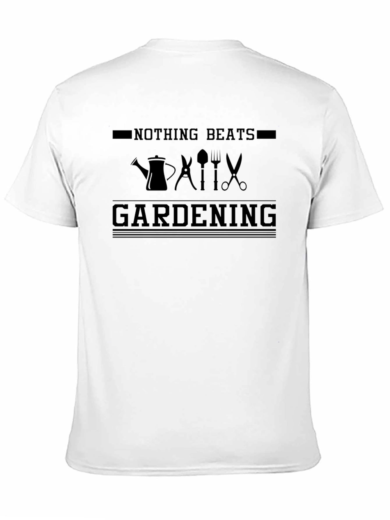 Nothing Beats Gardening Black T-Shirt