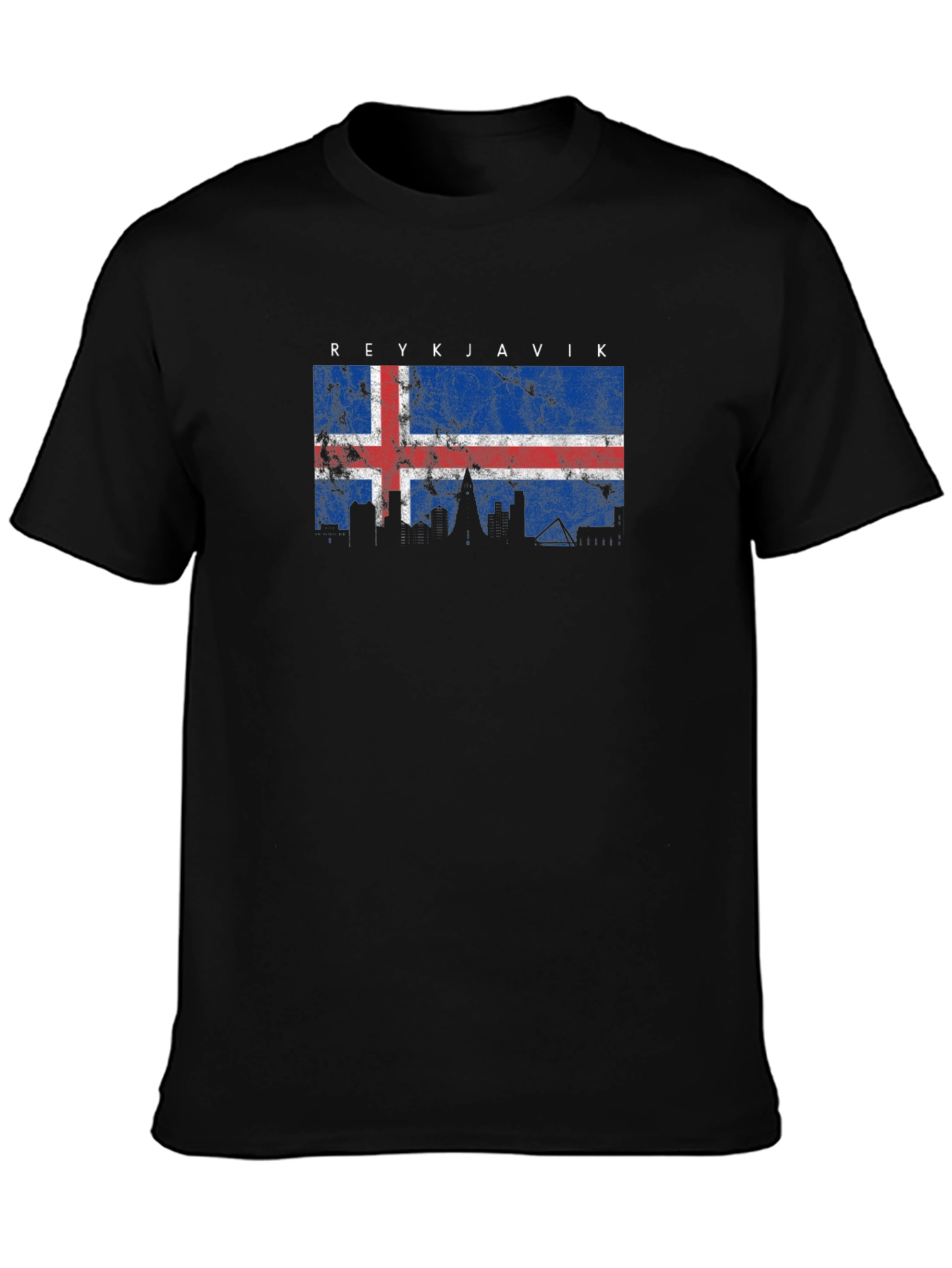 Reykjavik Iceland Flag Graphic T-Shirt