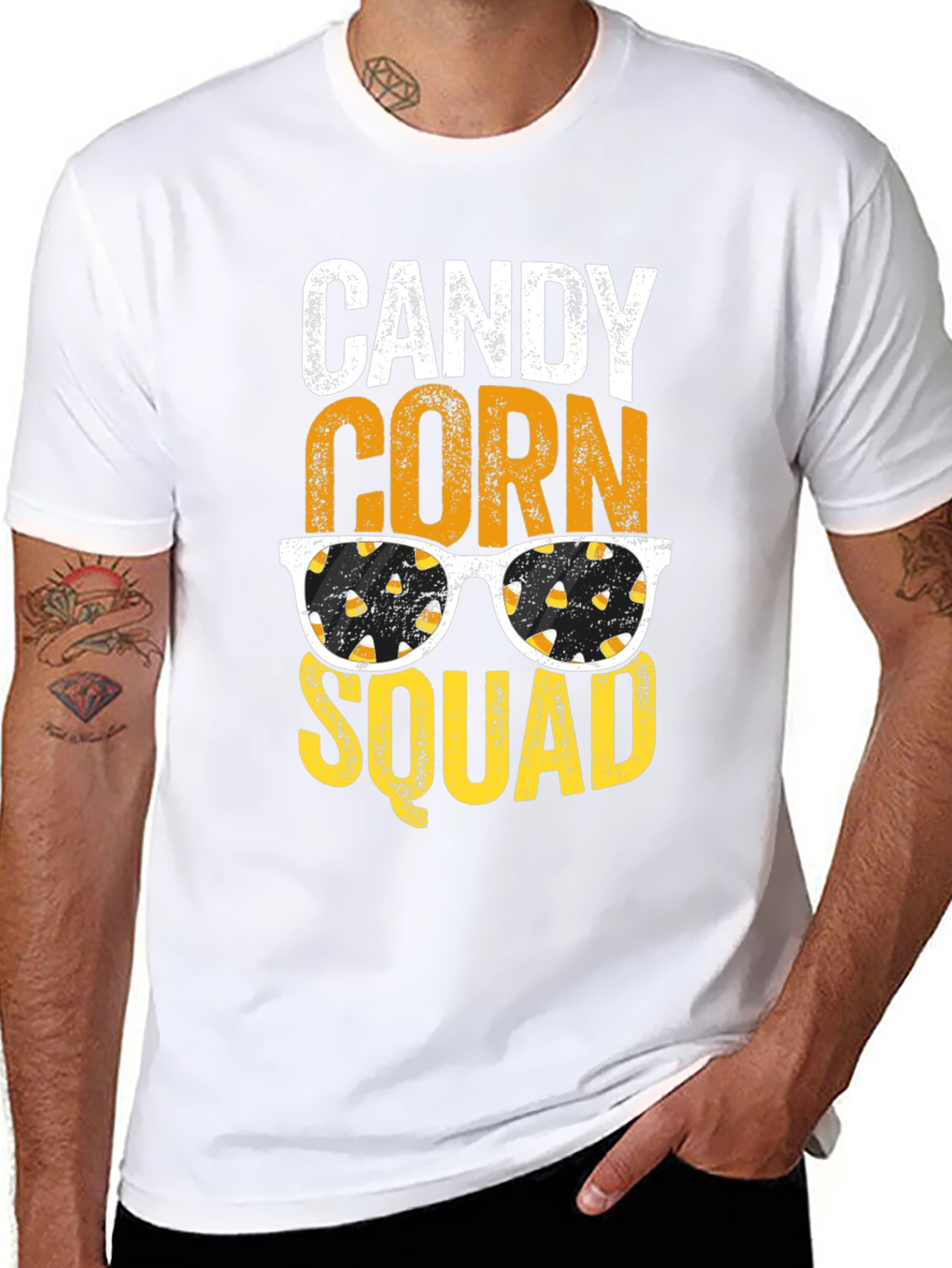 Candy Corn Squad T-Shirt Halloween Tee