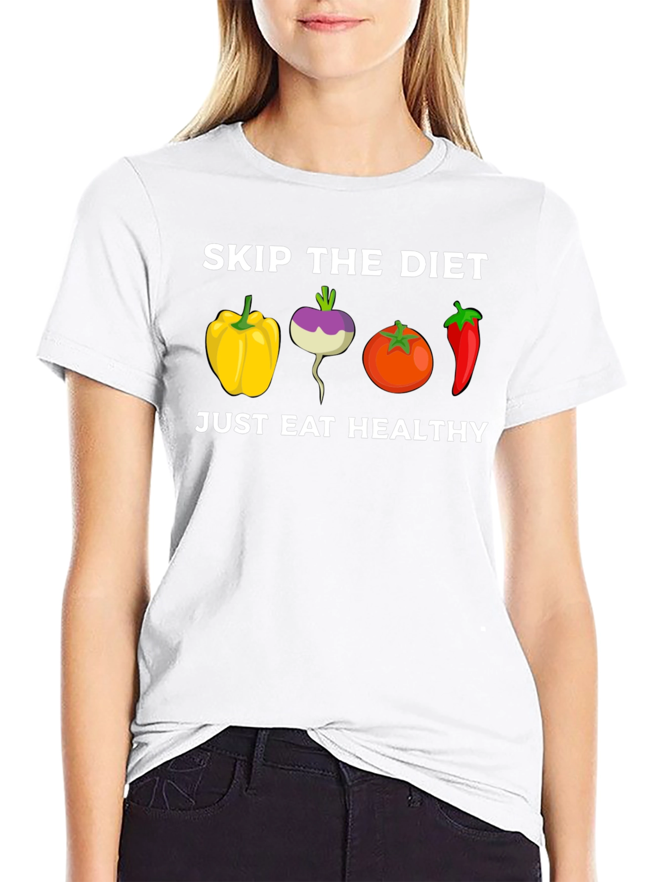 Eat Healthy T-Shirt: Skip the Diet Vegetable Tee