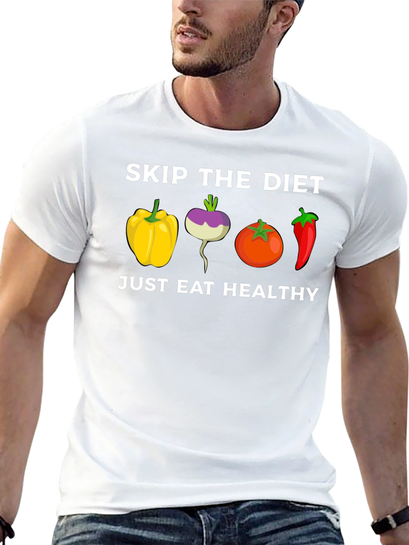 Eat Healthy T-Shirt: Skip the Diet Vegetable Tee