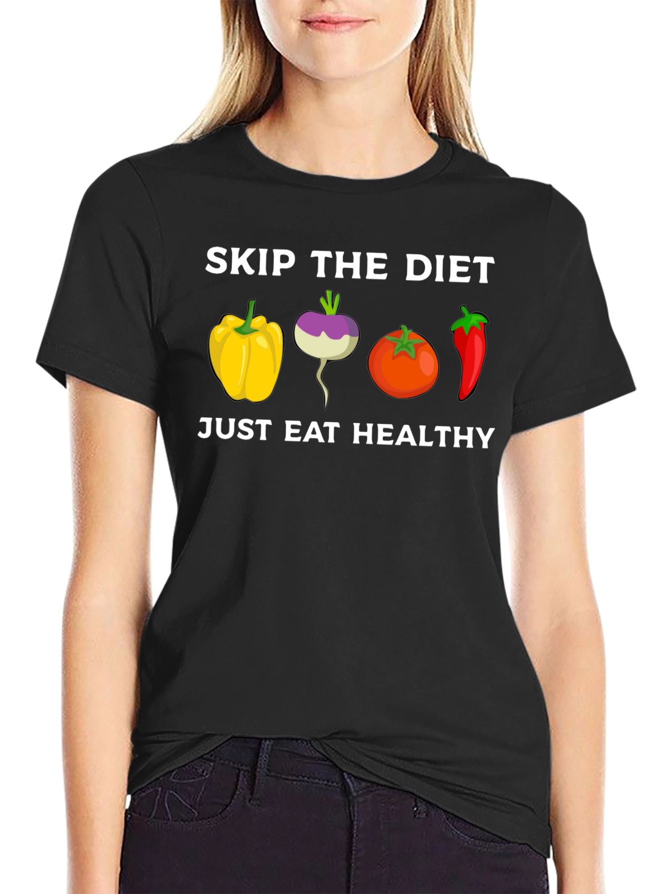Eat Healthy T-Shirt: Skip the Diet Vegetable Tee