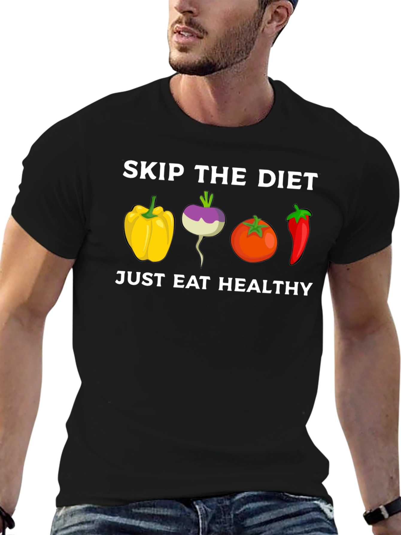 Eat Healthy T-Shirt: Skip the Diet Vegetable Tee