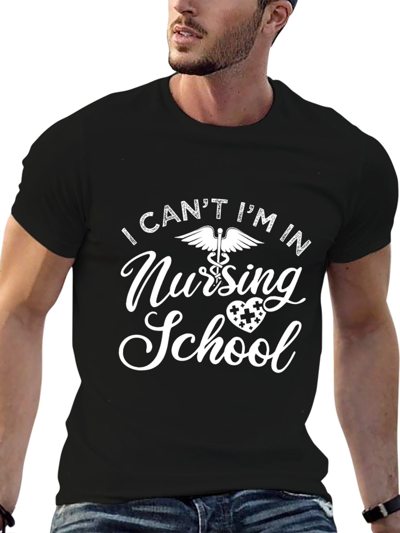 Nursing School T-Shirt: I Cant Im In Nursing School