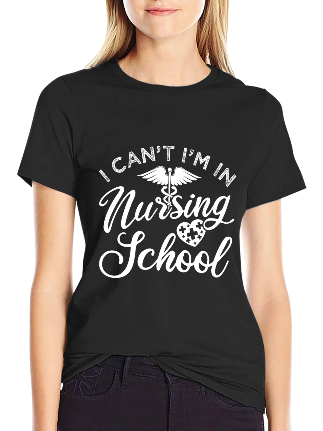 Nursing School T-Shirt: I Cant Im In Nursing School