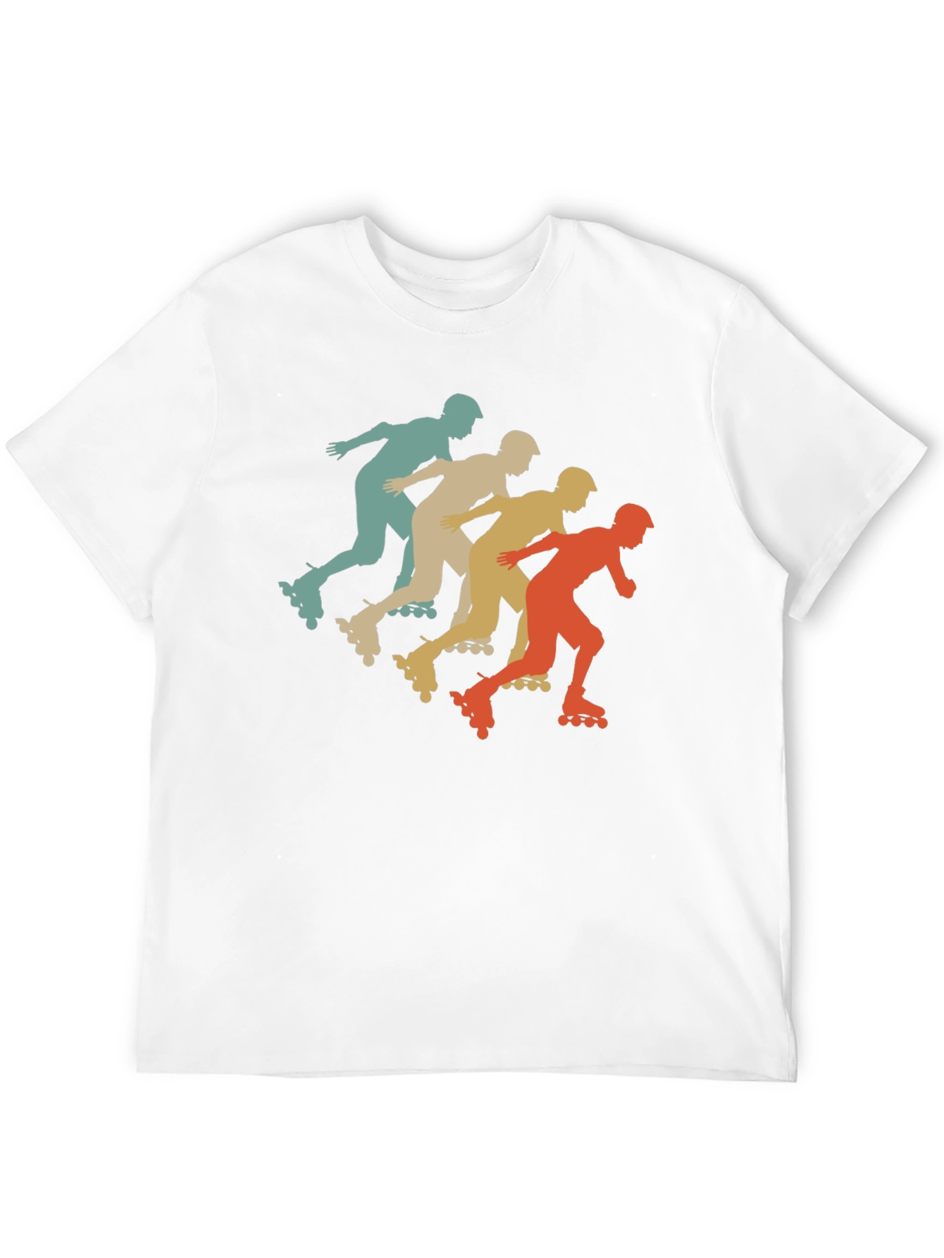 Retro Roller Skating T-Shirt Black
