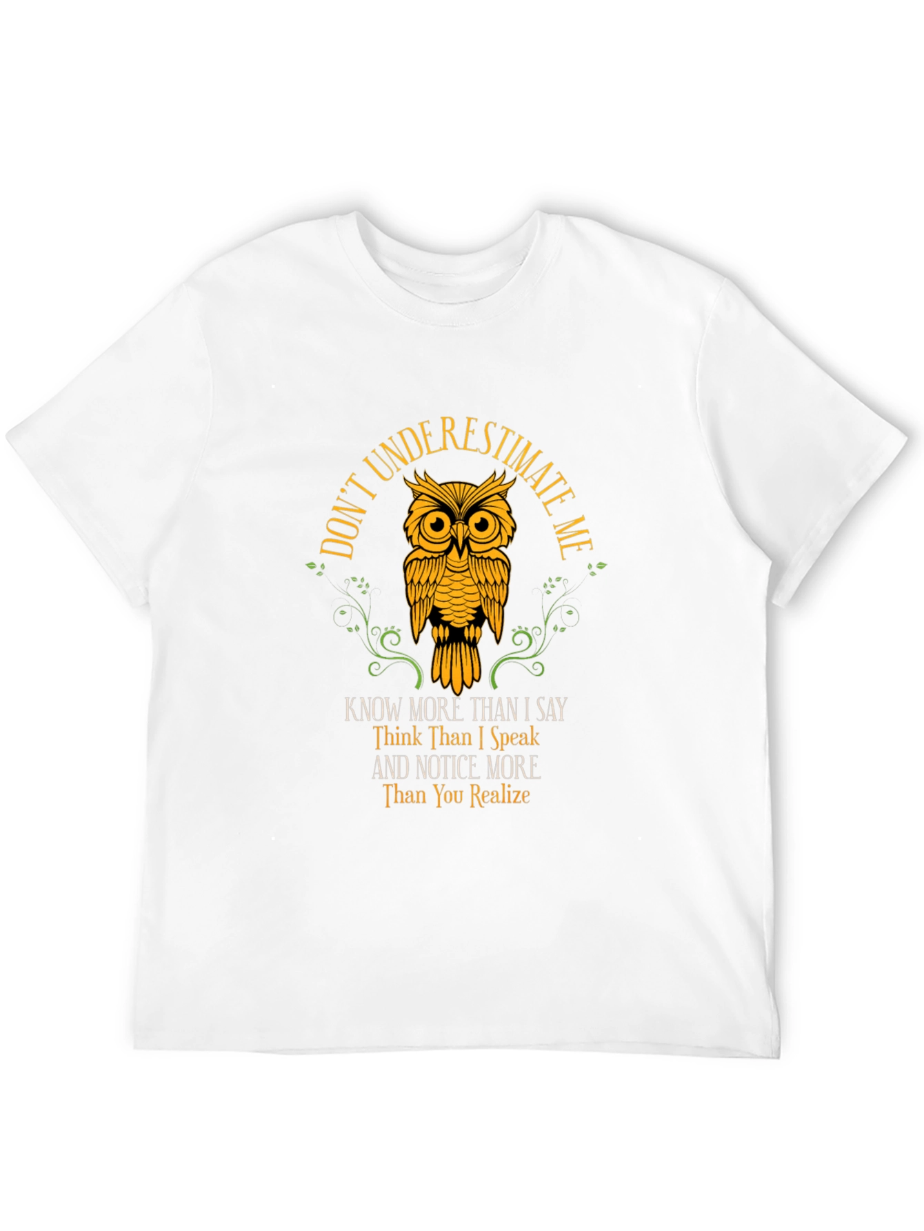 Dont Underestimate Me Owl Graphic Tee