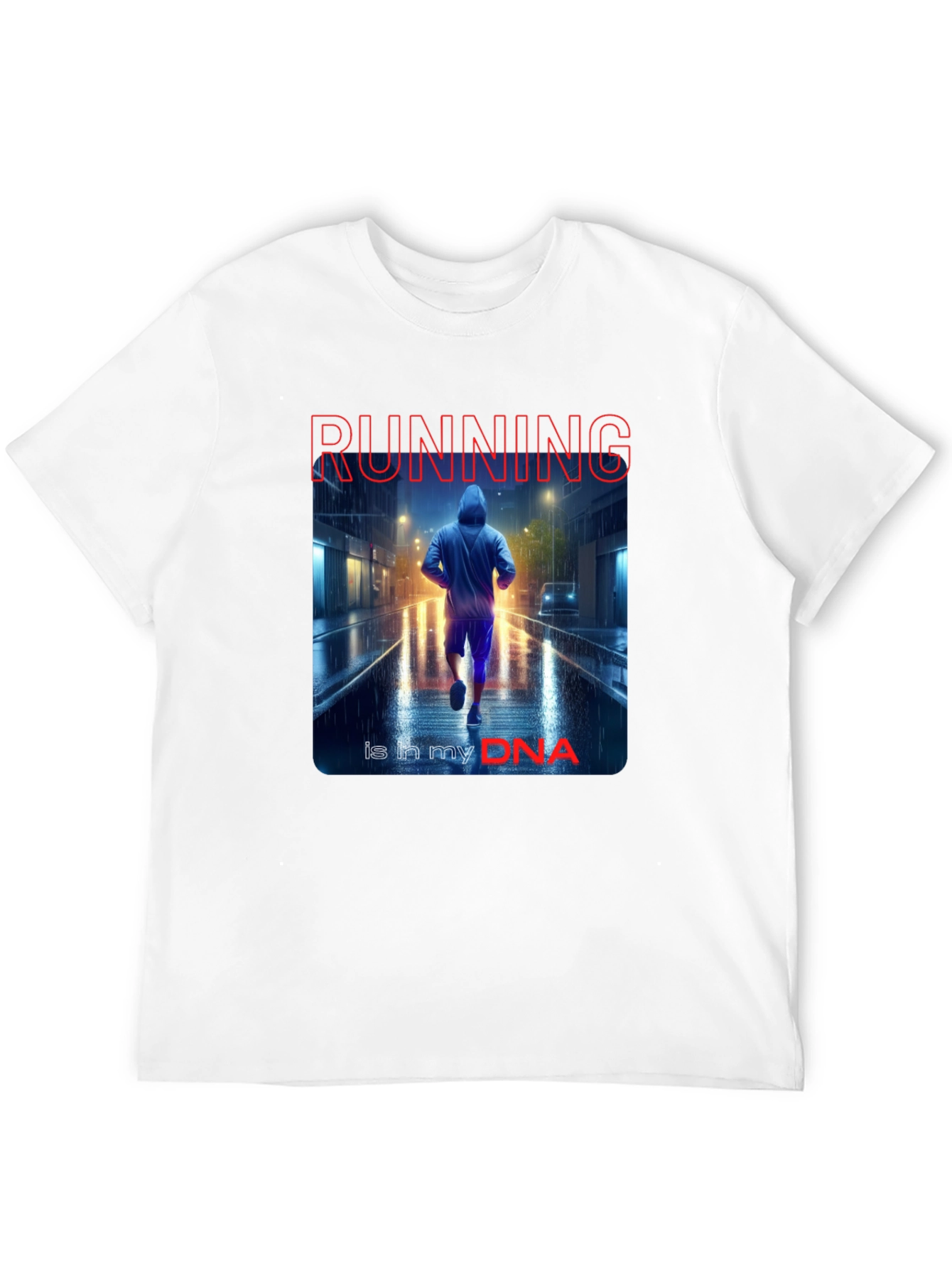 Running DNA Black Graphic Tee