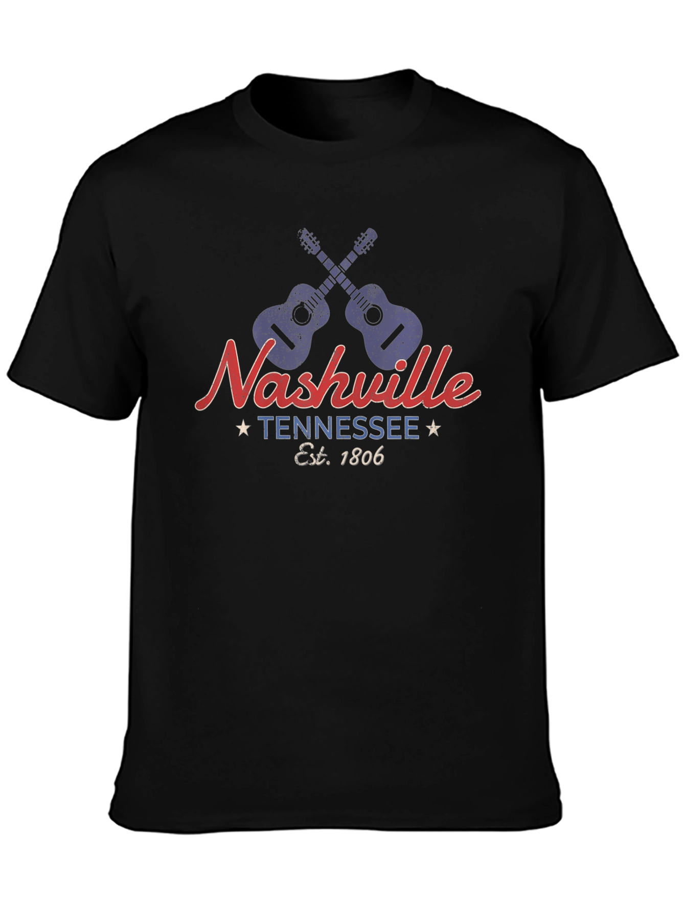 Nashville Tennessee Guitar Graphic Tee
