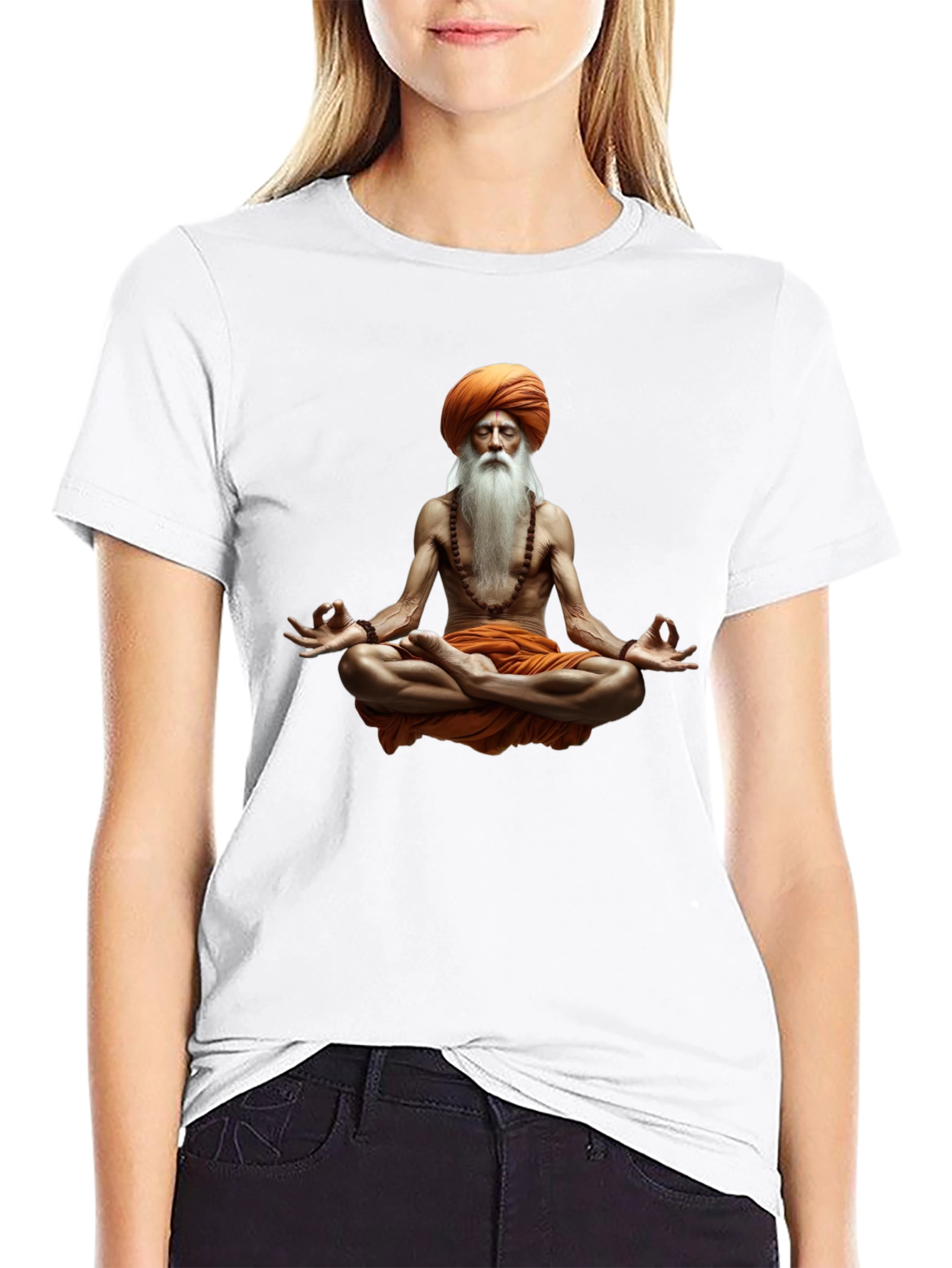 Zen Master Graphic Tee - Meditating Yogi T-Shirt