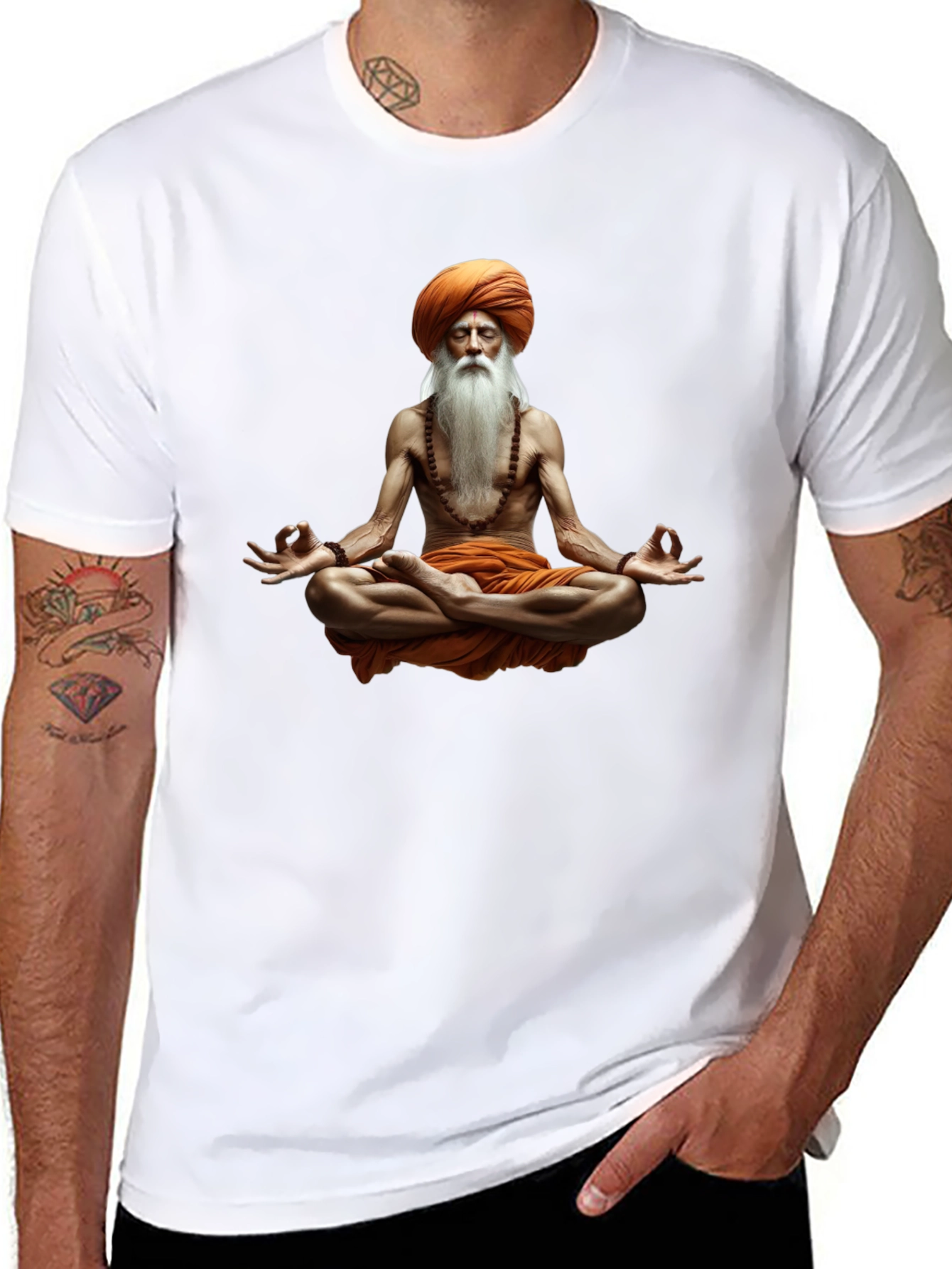 Zen Master Graphic Tee - Meditating Yogi T-Shirt
