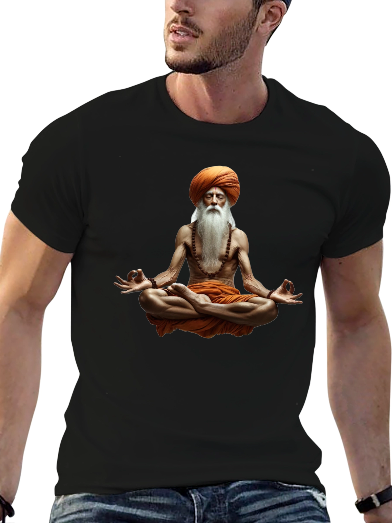 Zen Master Graphic Tee - Meditating Yogi T-Shirt