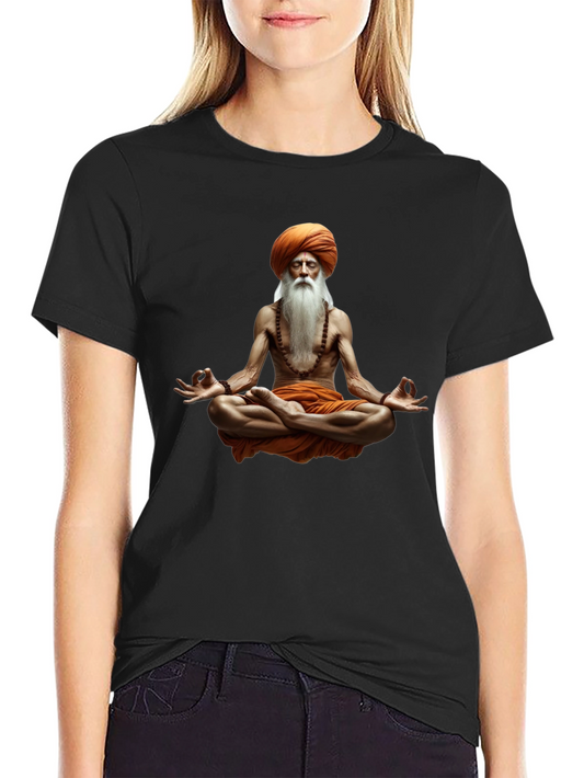 Zen Master Graphic Tee - Meditating Yogi T-Shirt