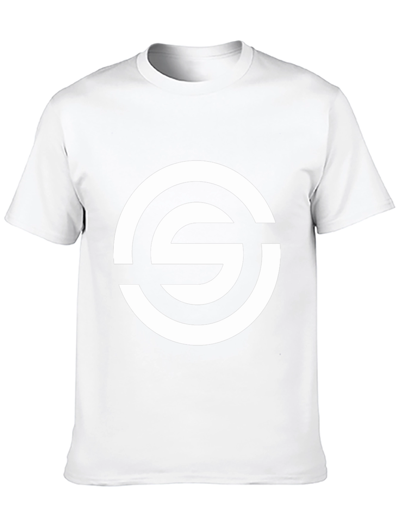 Stylish Black Tee with Bold Circle S Graphic
