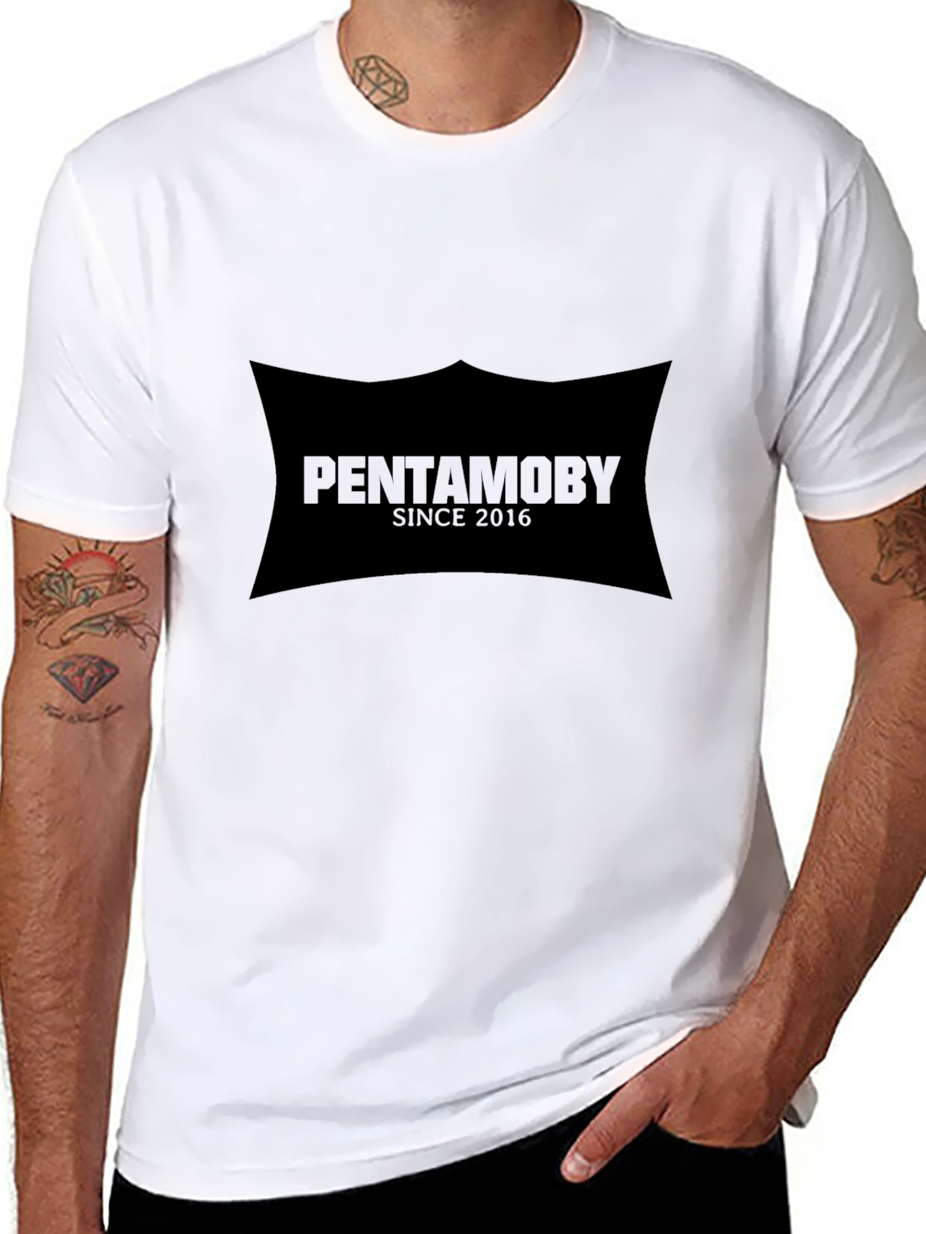 Pentamoby Since 2016 Black Graphic Tee