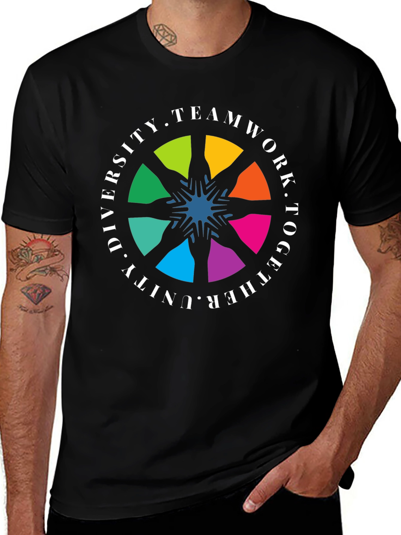 Diversity Teamwork Unity Graphic T-Shirt
