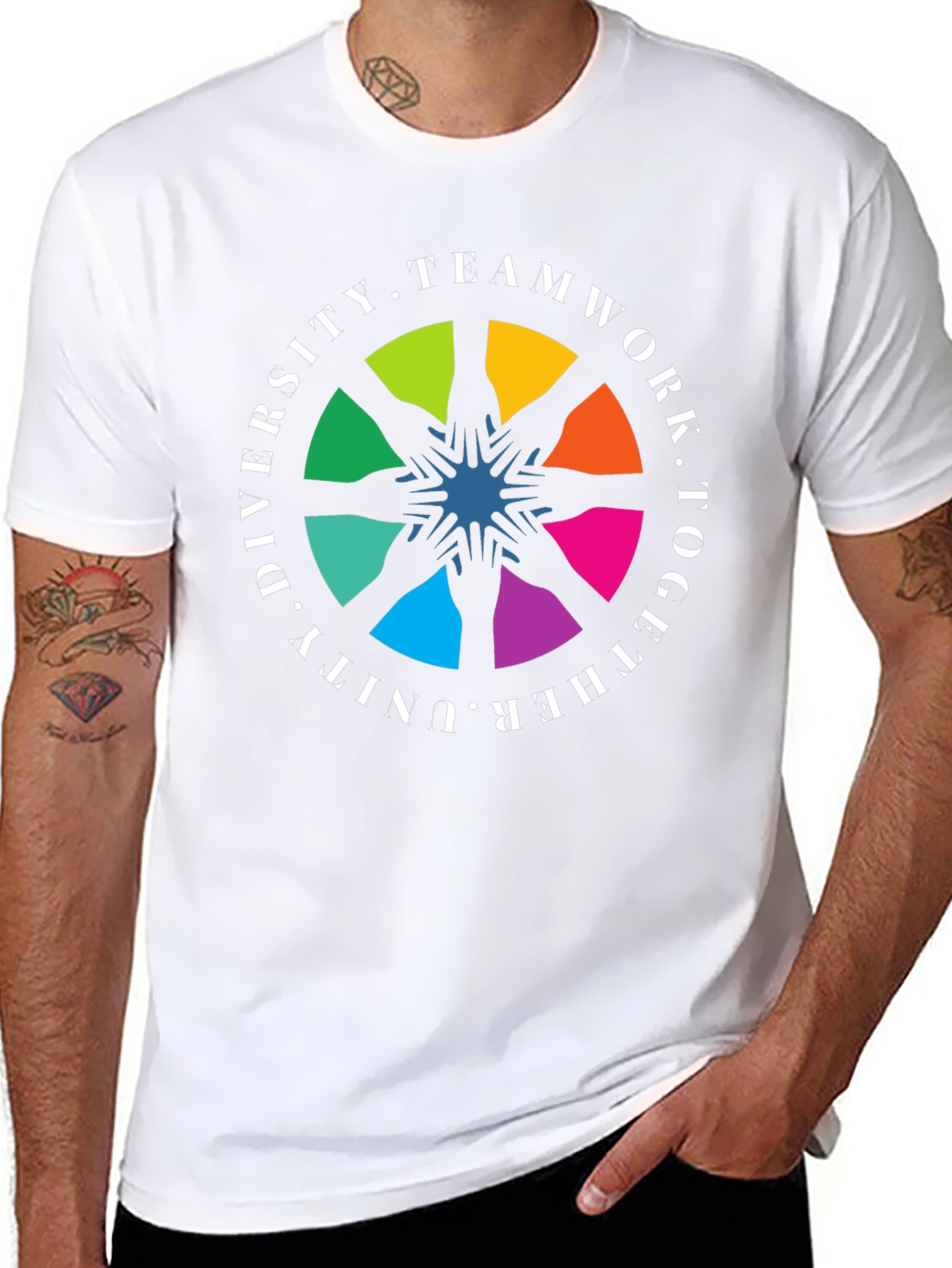 Diversity Teamwork Unity Graphic T-Shirt