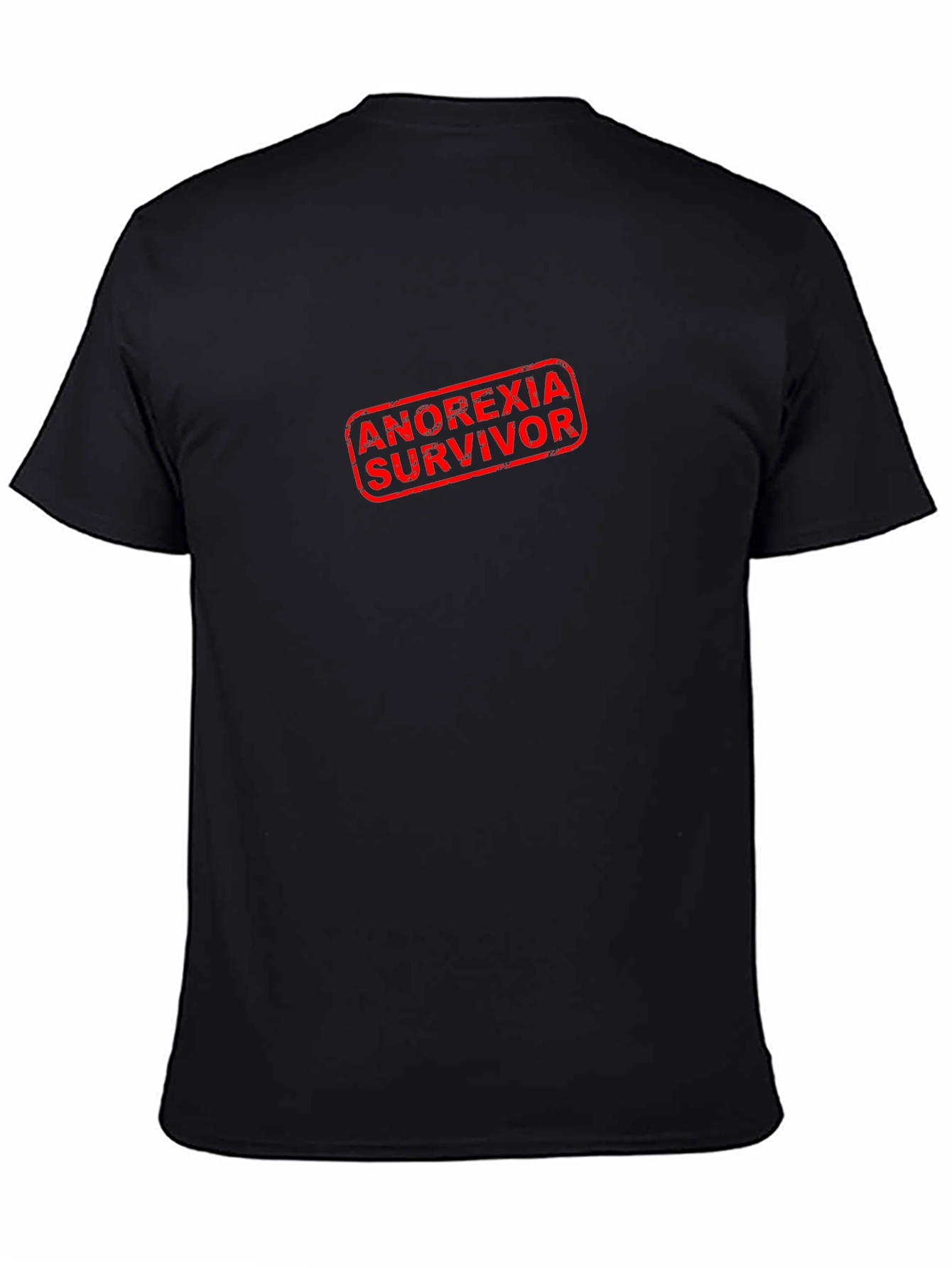 Anorexia Survivor Black T-Shirt - Unisex Fit