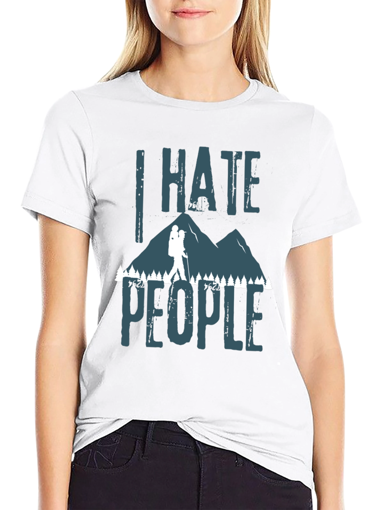 I Hate People Hiking Graphic Tee