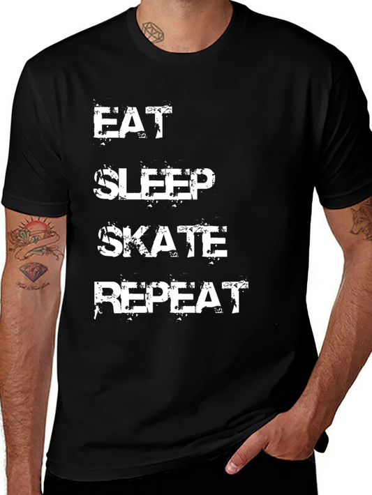 Eat Sleep Skate Repeat Graphic Tee