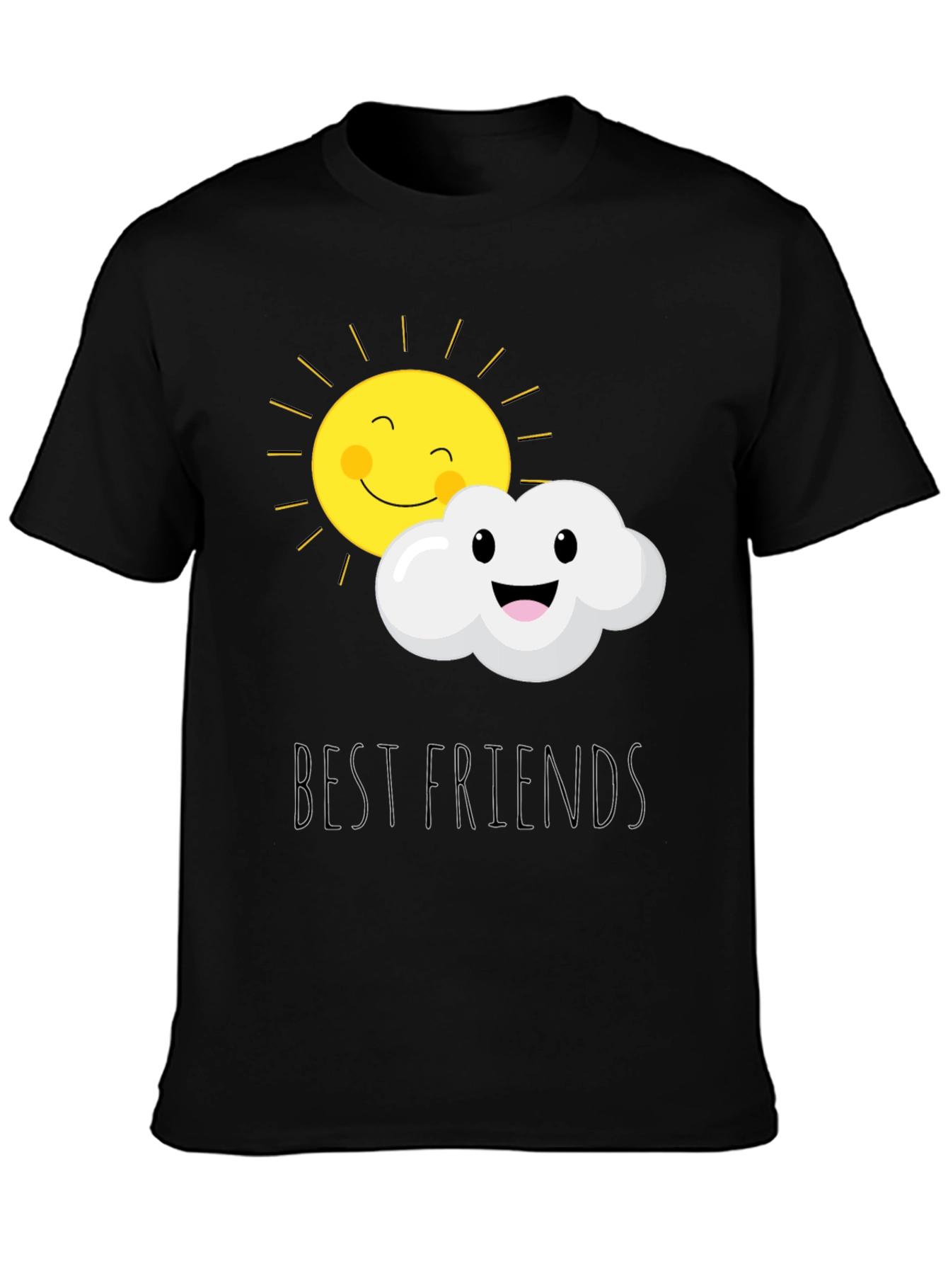 Best Friends Sun and Cloud Graphic T-Shirt