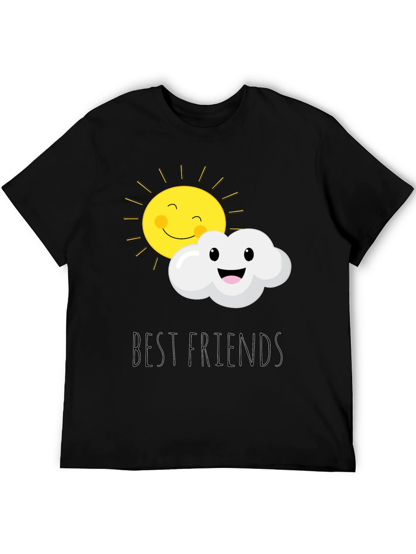 Best Friends Sun and Cloud Graphic T-Shirt