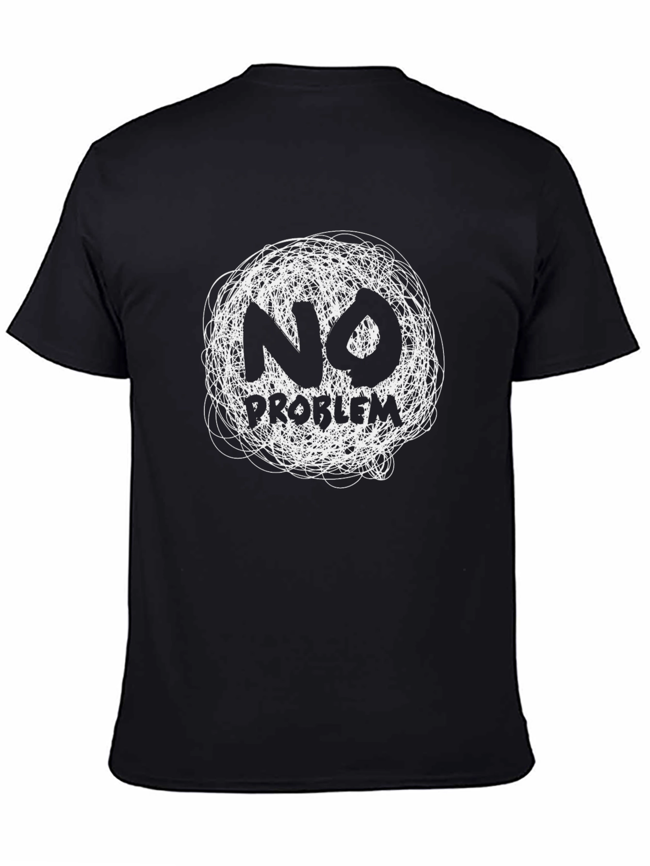 No Problem Black T-Shirt - Relaxed Fit
