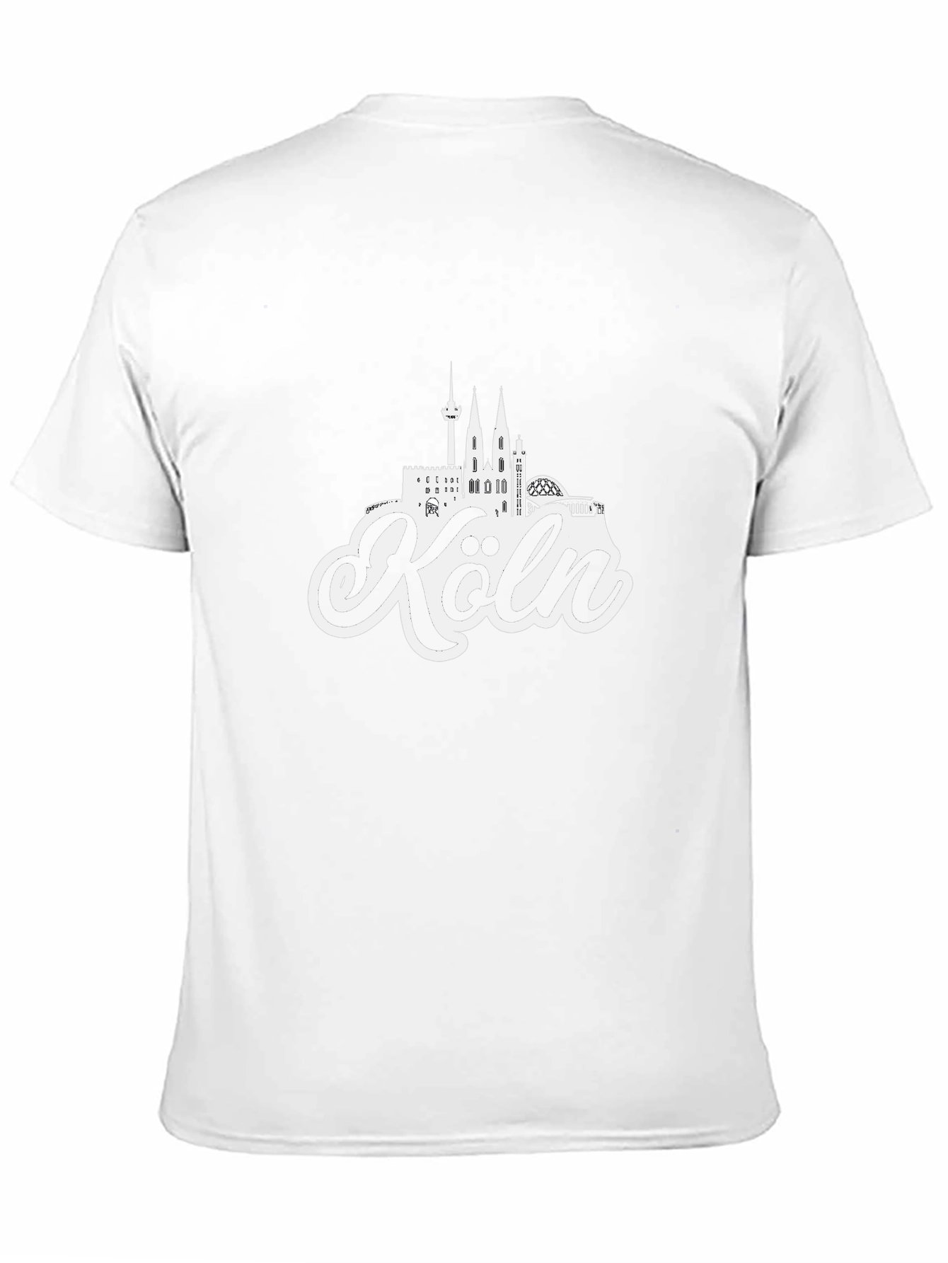 Cologne Germany Skyline Black T-Shirt