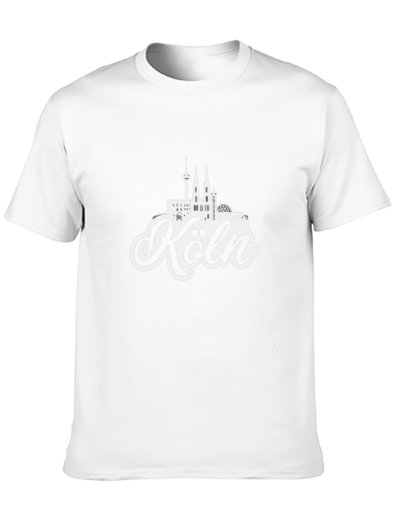 Cologne Germany Skyline Black T-Shirt