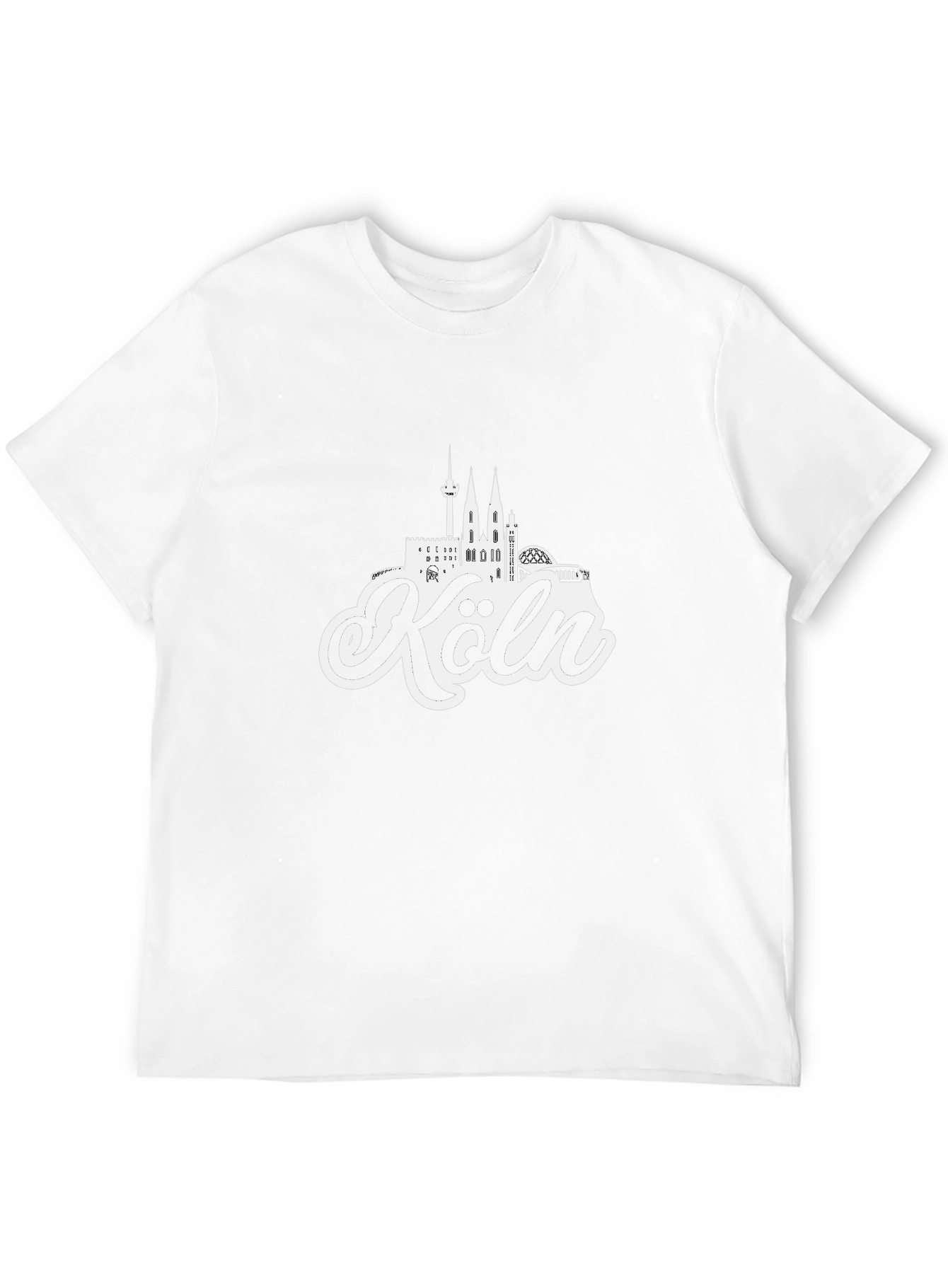 Cologne Germany Skyline Black T-Shirt